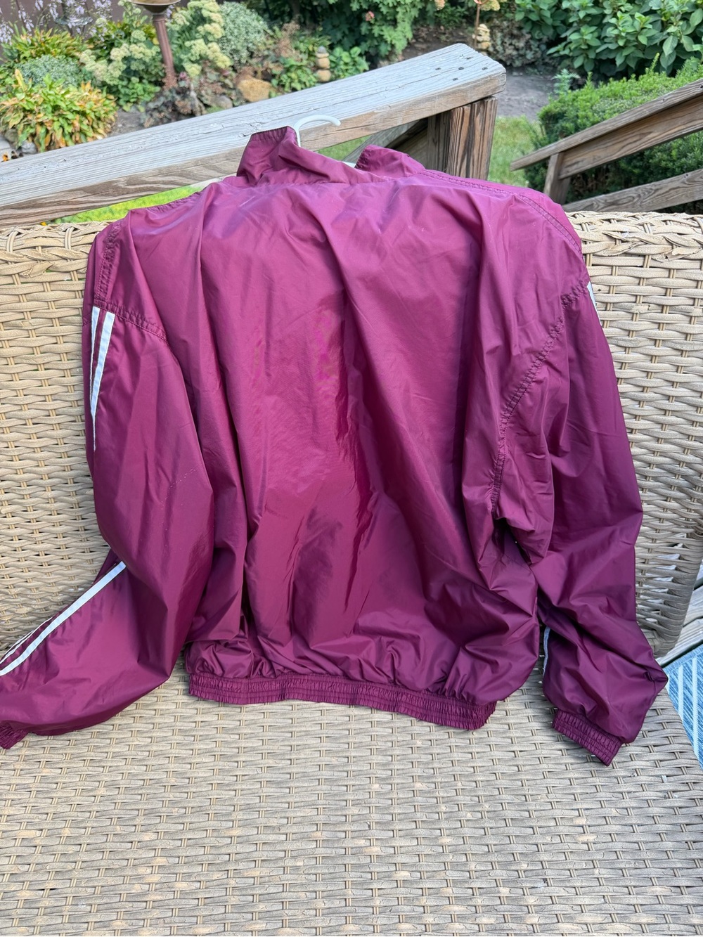Adidas Burgundy Track Jacket size L - Picture 7 of 7
